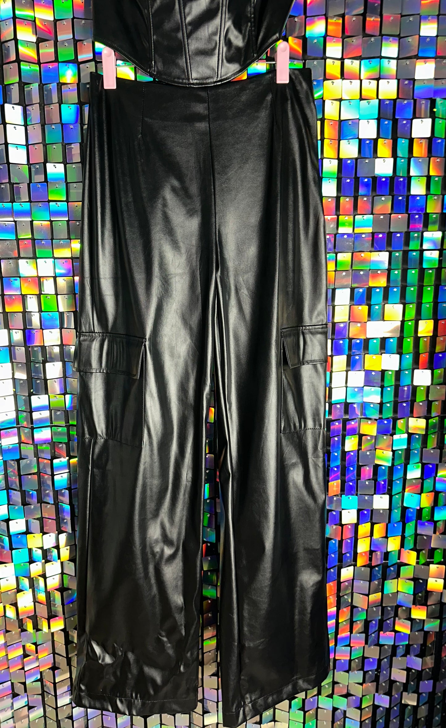 Leather Pant Set