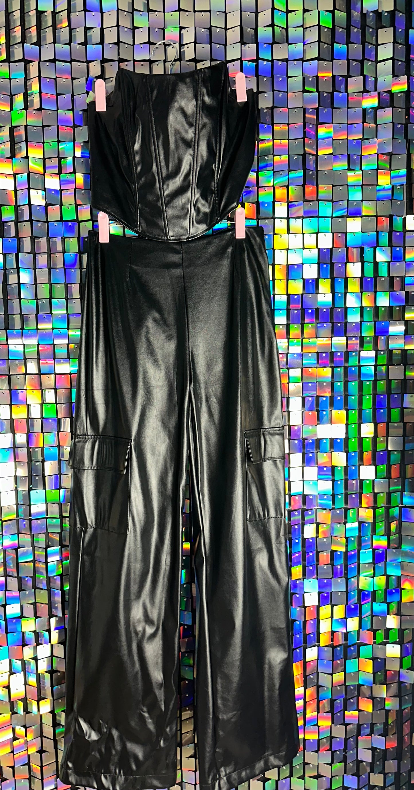 Leather Pant Set