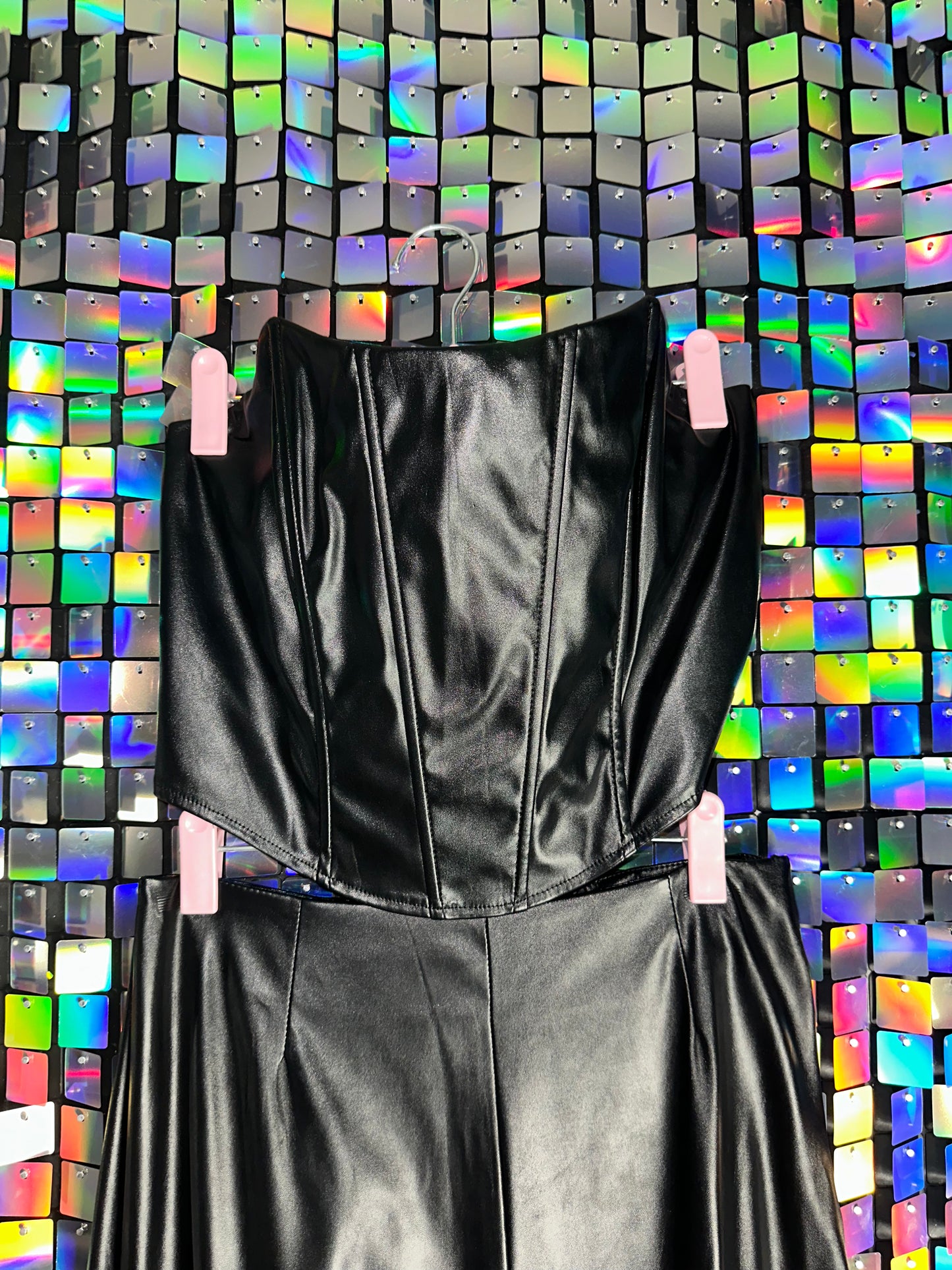 Leather Pant Set