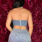 Denim V Top