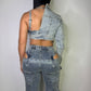 BADDIE Denim Top