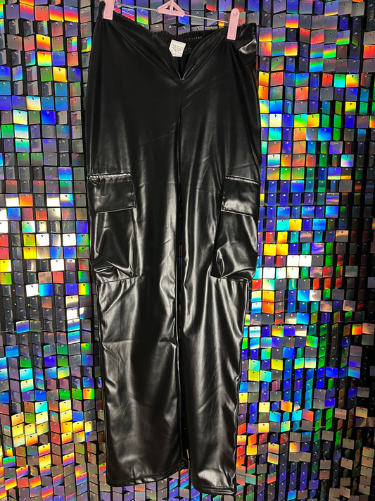 Leather V Pant
