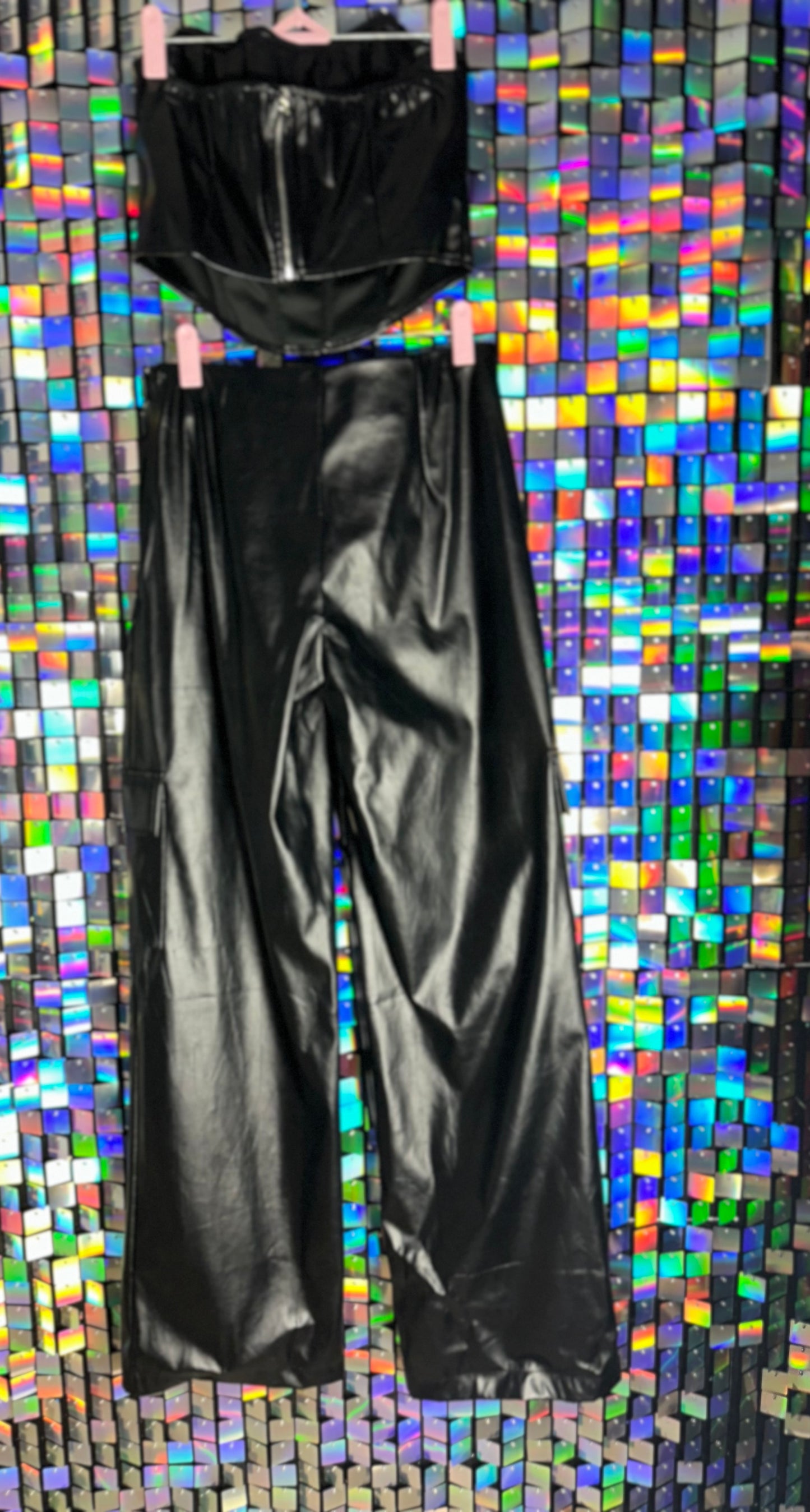 Leather Pant Set