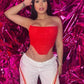 Red Mesh Corset
