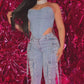 Denim V Top