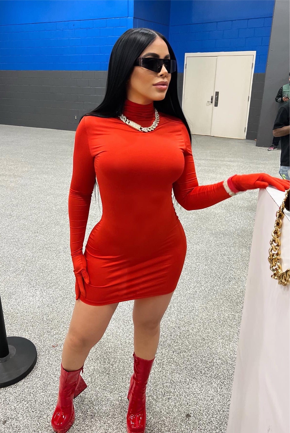 Red Velvet Dress