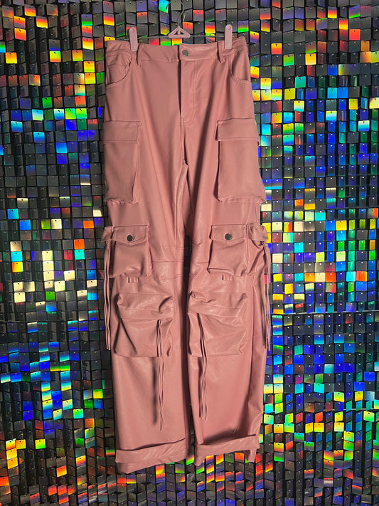Cargo leather Pants